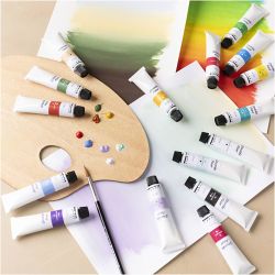 Gouache-maling, ass. farger, 24x20 ml/ 1 pk.