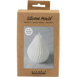 Silikonform , Riflet dr&aring;peform, H: 8 cm, dia. 7 cm, 1 stk./ 1 pk.