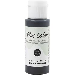 Plus Color Hobbymaling, svart, 60 ml/ 1 fl.