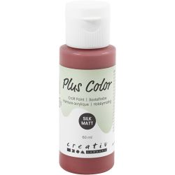 Plus Color Hobbymaling, gml. r&oslash;d, 60 ml/ 1 fl.