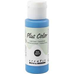 Plus Color Hobbymaling, prim&aelig;r bl&aring;, 60 ml/ 1 fl.