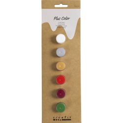 Plus Color Hobbymaling, julefarger, 6x5 ml/ 1 pk.