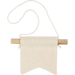 Lite veggbanner, Svalehaleform, H: 12 cm, B: 10,5, 300 g, lys natur, 2 stk./ 1 pk.