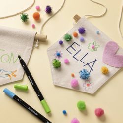 Veggbanner, Spiss form, H: 16,5 cm, B: 15 cm, 300 g, lys natur, 2 stk./ 1 pk.