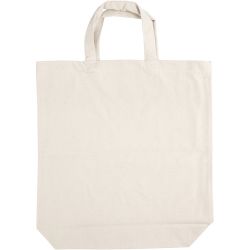 Mulepose , str. 39x44x10 cm, 310 g, lys natur, 1 stk.