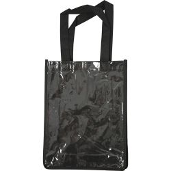 Veske med plastfront