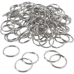 N&oslash;kkelringer, dia. 20 mm, 100 stk./ 1 pk.