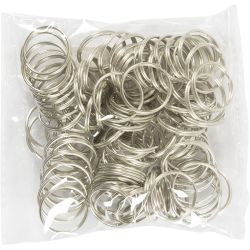N&oslash;kkelringer, dia. 20 mm, 100 stk./ 1 pk.