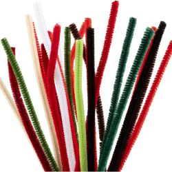 Piperenser, L: 30 cm, tykkelse 6 mm, julefarger, 25 ass./ 1 pk.