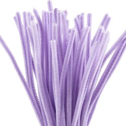 Piperenser, L: 30 cm, tykkelse 6 mm, lilla, 50 stk./ 1 pk.