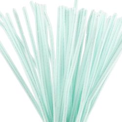 Piperenser, L: 30 cm, tykkelse 6 mm, lys turkis, 50 stk./ 1 pk.
