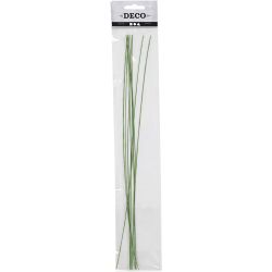 Blomstertr&aring;d, L: 30 cm, dia. 0,6 mm, gr&oslash;nn, 20 stk./ 1 pk.