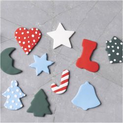 Utstikksformer, Juleformer, str. 3-5,7 cm, 10 stk./ 1 pk.