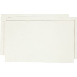 Papirpulp, ark 20x12 cm, r&aring;hvit, 100 g/ 1 pk.