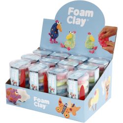 Foam Clay&reg; , glitter farger, metallic farger, 12 sett/ 1 pk.