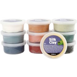 Silk Clay&reg;, douche farger, 10x40 g/ 1 pk.