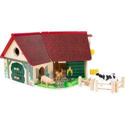 Bondegård med dyr