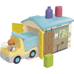 Playmobil Junior lastebil med garasje