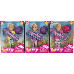 Sarah-dukke med skateboard