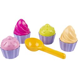 Cupcake former og skje