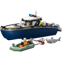 LEGO® City Skurkejakt med politibåt