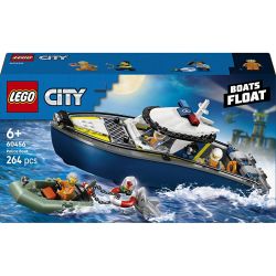 LEGO® City Skurkejakt med politibåt