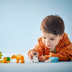 LEGO® DUPLO® Villdyrfamilier Pingviner og løver