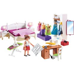 Playmobil soverom med syhjørne