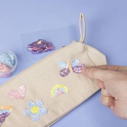 Mini DIY Kit Dekorasjon, Pennalhus, pastellfarger, 1 pk.