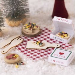 Mini DIY Kit Alvedør, Pizza, 1 pk.