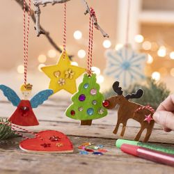 DIY Kit Julepynt, Fargelegging, 1 pk.