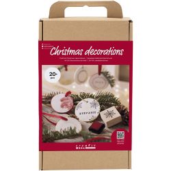DIY Kit Julepynt, Selvherdende leire, 1 pk.