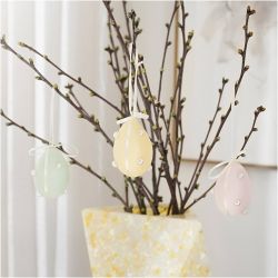 Mini DIY Kit Dekorasjon, Egg, pastellfarger, 1 pk.