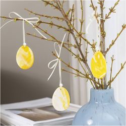 Mini DIY Kit Modellering, egg, lys gul, pastellfarger, 1 pk.