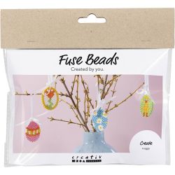 Mini DIY Kit R&oslash;rperler, Hengende eggdekorasjoner, ass. farger, 1 pk.