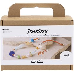 Mini DIY Kit Smykker, Grovt halskjede, colorful, 1 pk.
