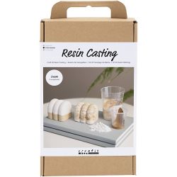 DIY Kit Resinst&oslash;ping, Skulptur, beige, off white, 1 pk.