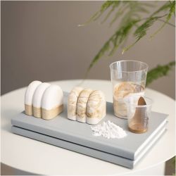 DIY Kit Resinst&oslash;ping, Skulptur, beige, off white, 1 pk.