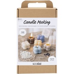 DIY Kit Lysst&oslash;ping, Boblelys, beige, lys bl&aring;, creme, 1 pk.