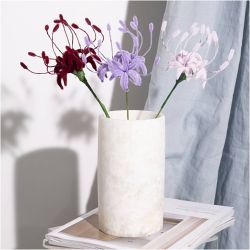 Mini DIY Kit Blomster av Piperensere, Edderkopplilje, soft rosa, lys lilla, m&oslash;rk r&oslash;d, 1 pk.