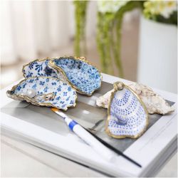 DIY Kit Decoupage, &Oslash;stersskjell, bl&aring;, 1 pk.