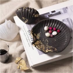 DIY Kit Resinst&oslash;ping, Musling, svart, gull, 1 pk.