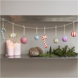 DIY Kit Modellering, Julepynt av pulp, ass. farger, 1 pk.