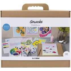 Start DIY Kit Gouache, Malerier, ass. farger, 1 pk.