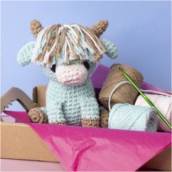 DIY Kit Amigurumi, Ku, beige, mint, 1 pk.