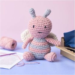 DIY Kit Amigurumi, Bie, pastellfarger, 1 pk.