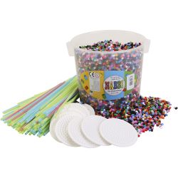 Sett til sugerørslokk av rørperler