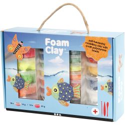 Foam Clay&reg; Gaveeske, ass. farger, 1 sett